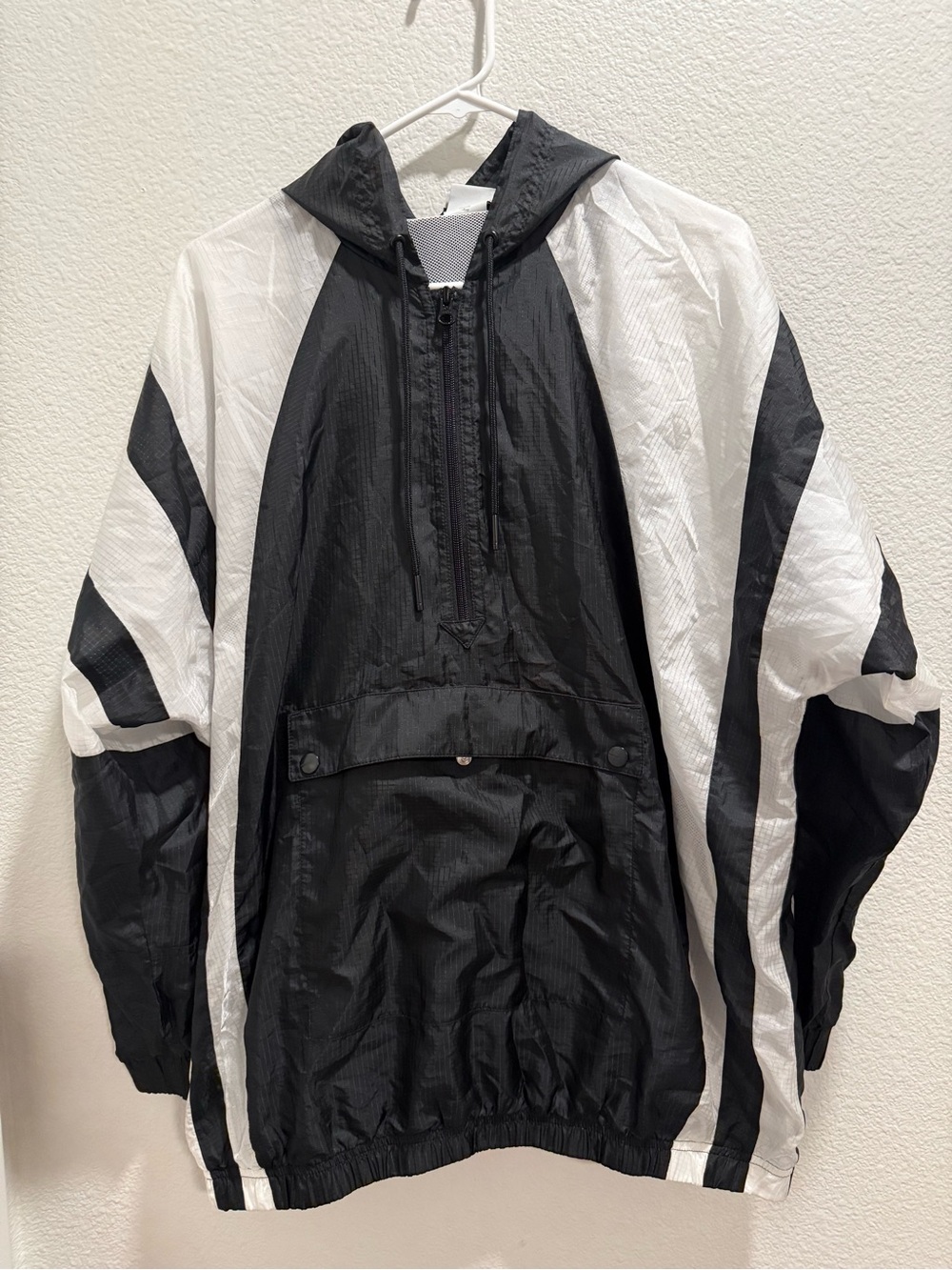 Adidas Equipment Men's Hooded Zip Windbreaker with Front Pouch